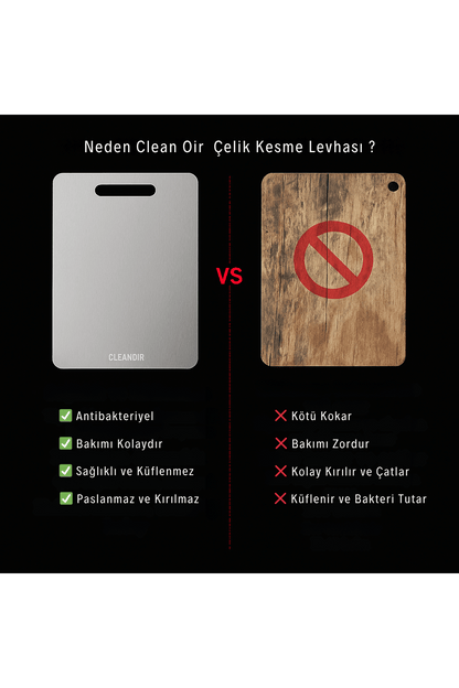 Clean Oir - Sağlıklı Paslanmaz Çelik Kesme Levhası
